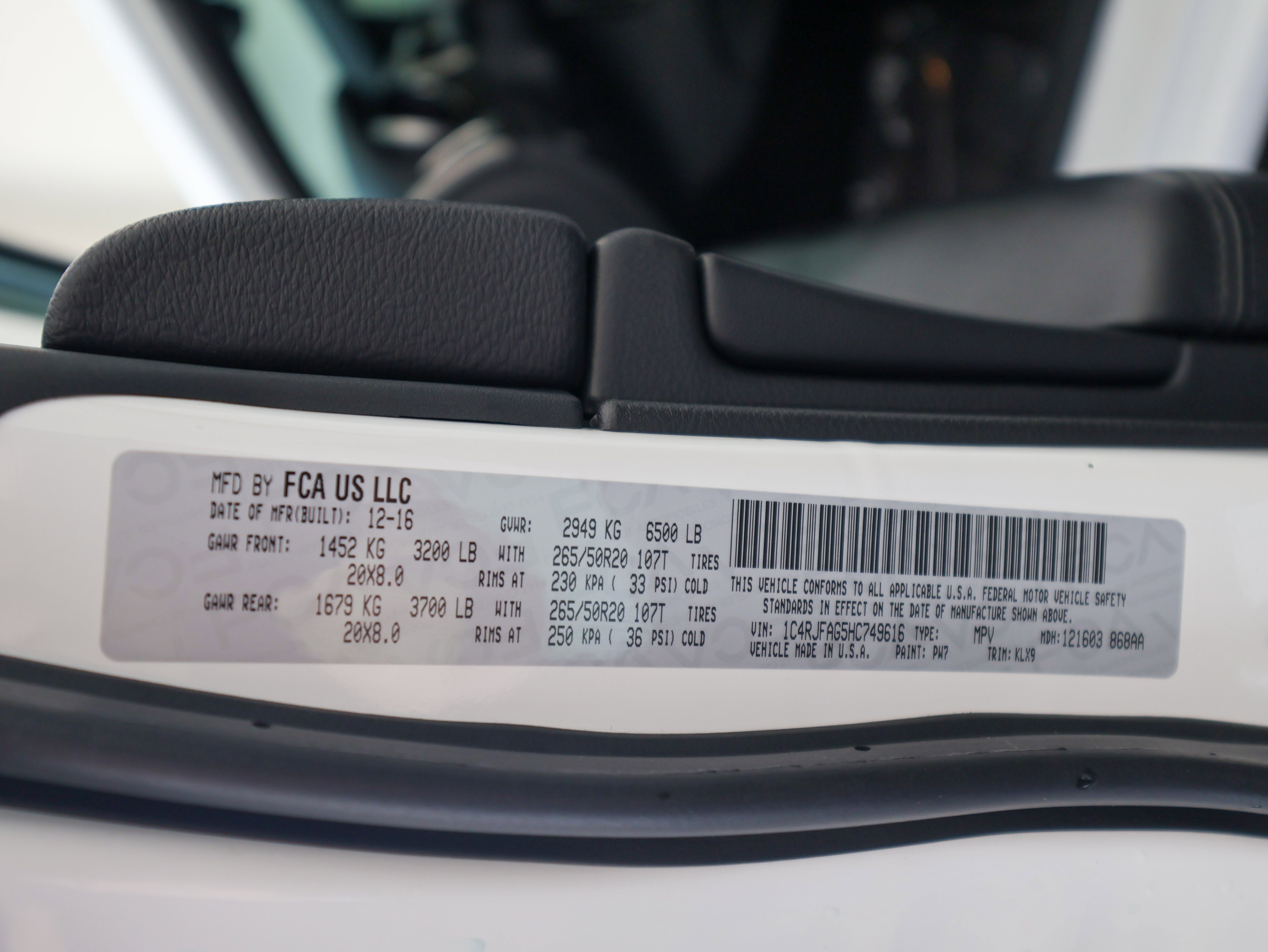 2017 Jeep Grand Cherokee Altitude