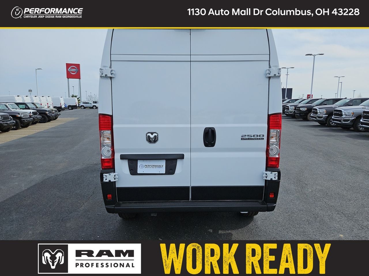 2025 RAM Ram ProMaster RAM PROMASTER 2500 SLT CARGO VAN HIGH ROOF 159' WB