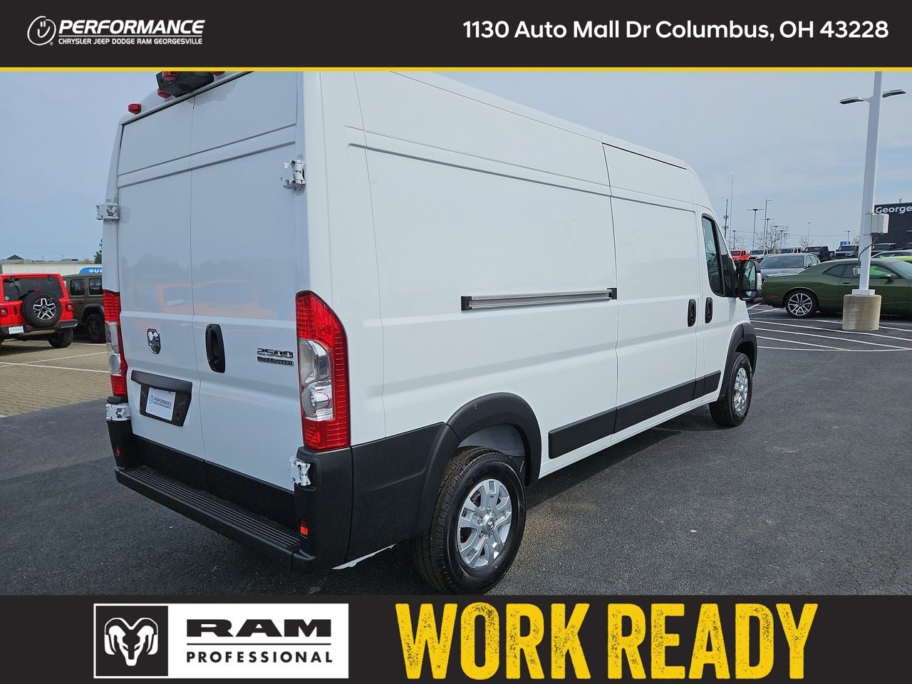 2025 RAM Ram ProMaster RAM PROMASTER 2500 SLT CARGO VAN HIGH ROOF 159' WB