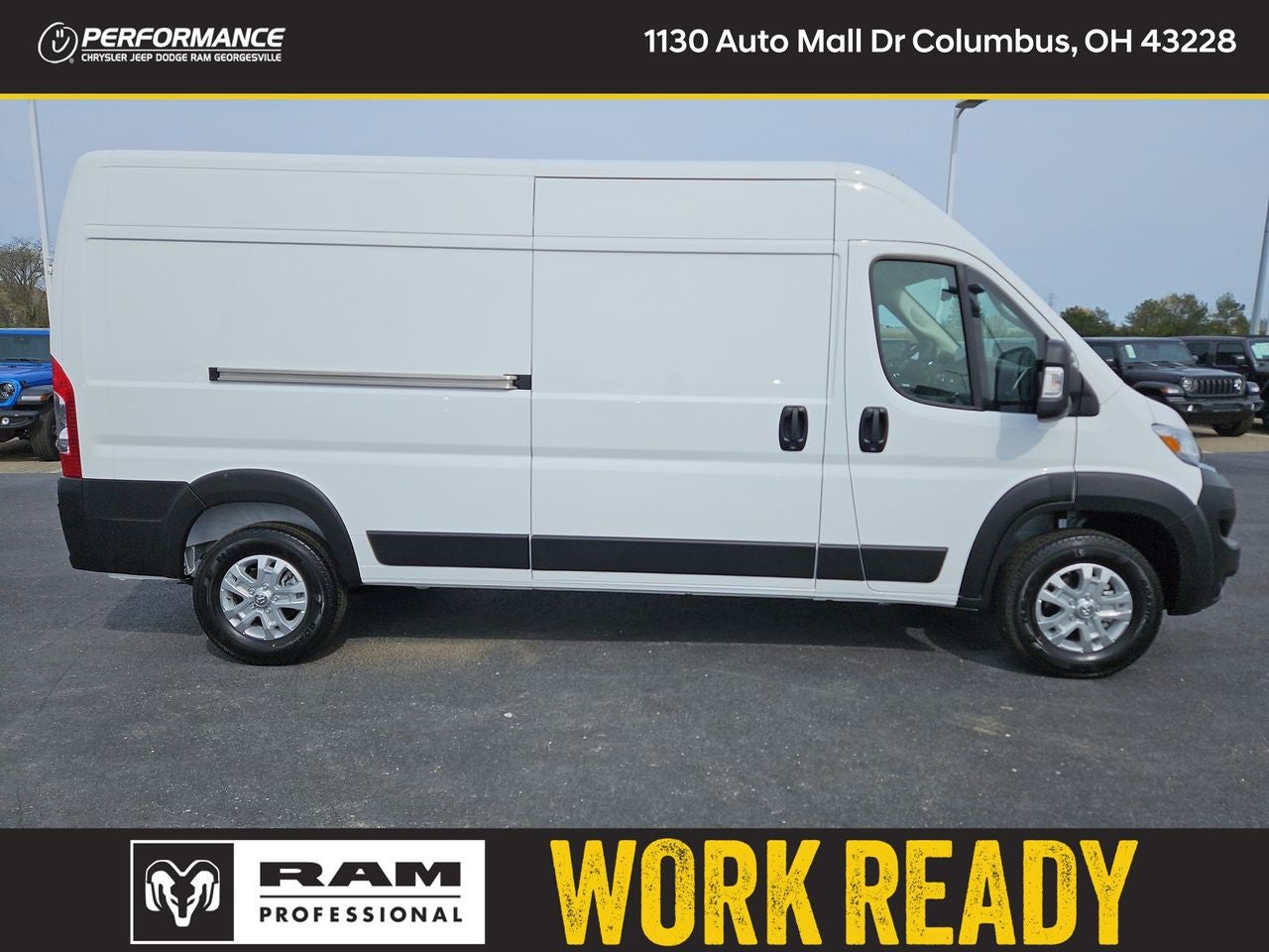 2025 RAM Ram ProMaster RAM PROMASTER 2500 SLT CARGO VAN HIGH ROOF 159' WB