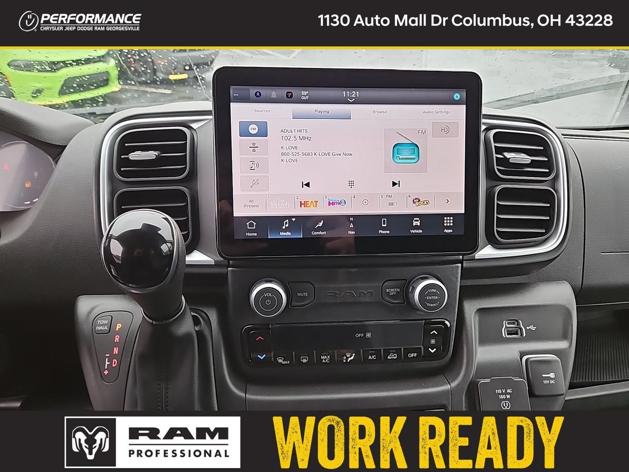 2025 RAM Ram ProMaster RAM PROMASTER 2500 SLT CARGO VAN HIGH ROOF 159' WB