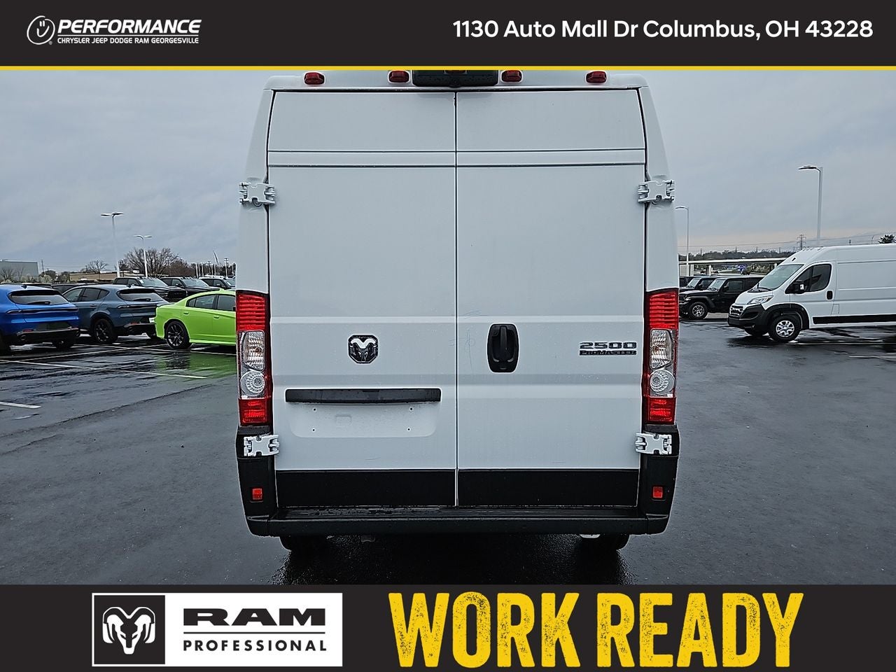 2025 RAM Ram ProMaster RAM PROMASTER 2500 SLT CARGO VAN HIGH ROOF 159' WB