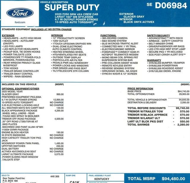 2025 Ford F-250SD Lariat