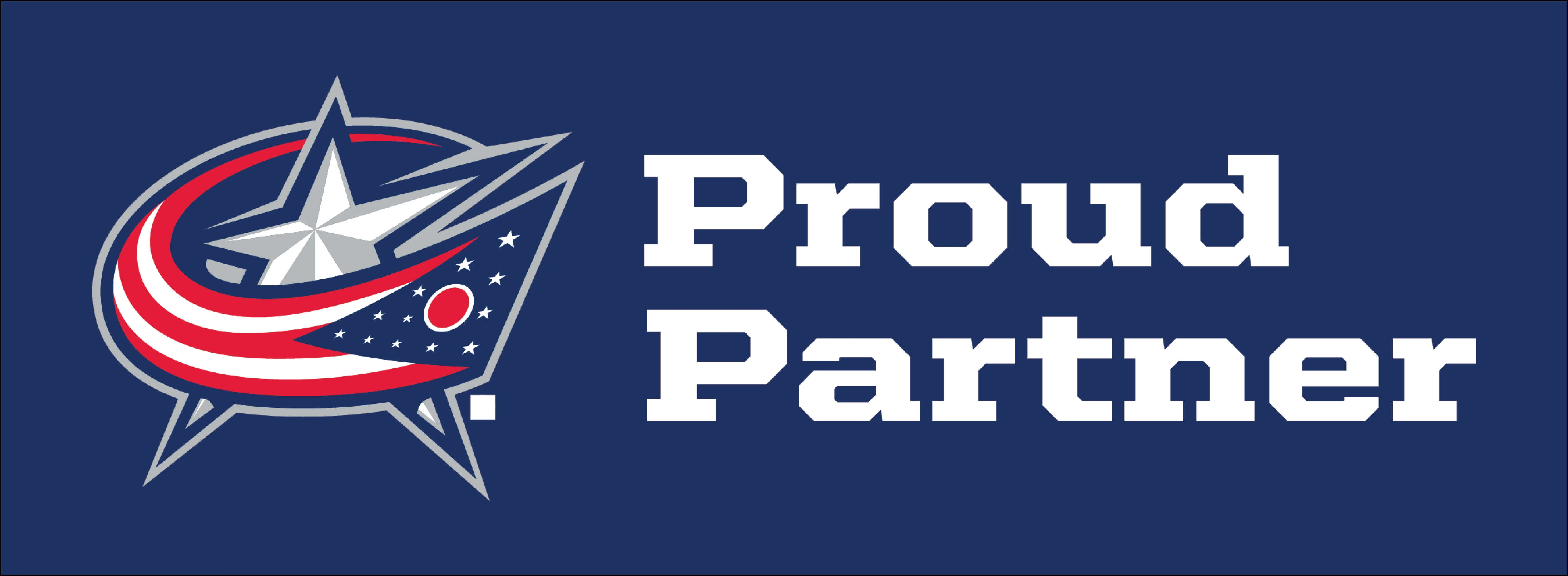 Columbus Blue Jackets Proud Partner Logo