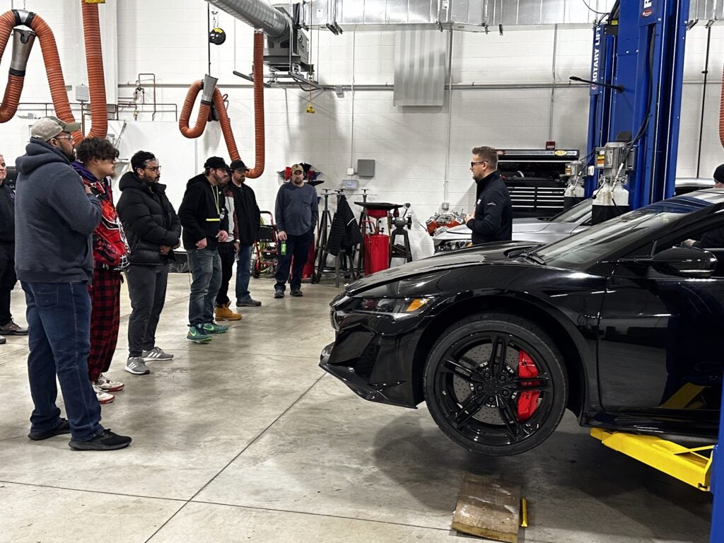 TAP Program students working on vehicles